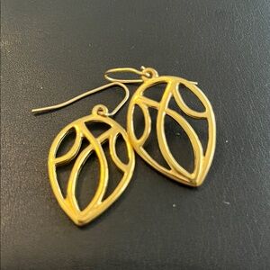 Elegant Gold Leaf Earrings
